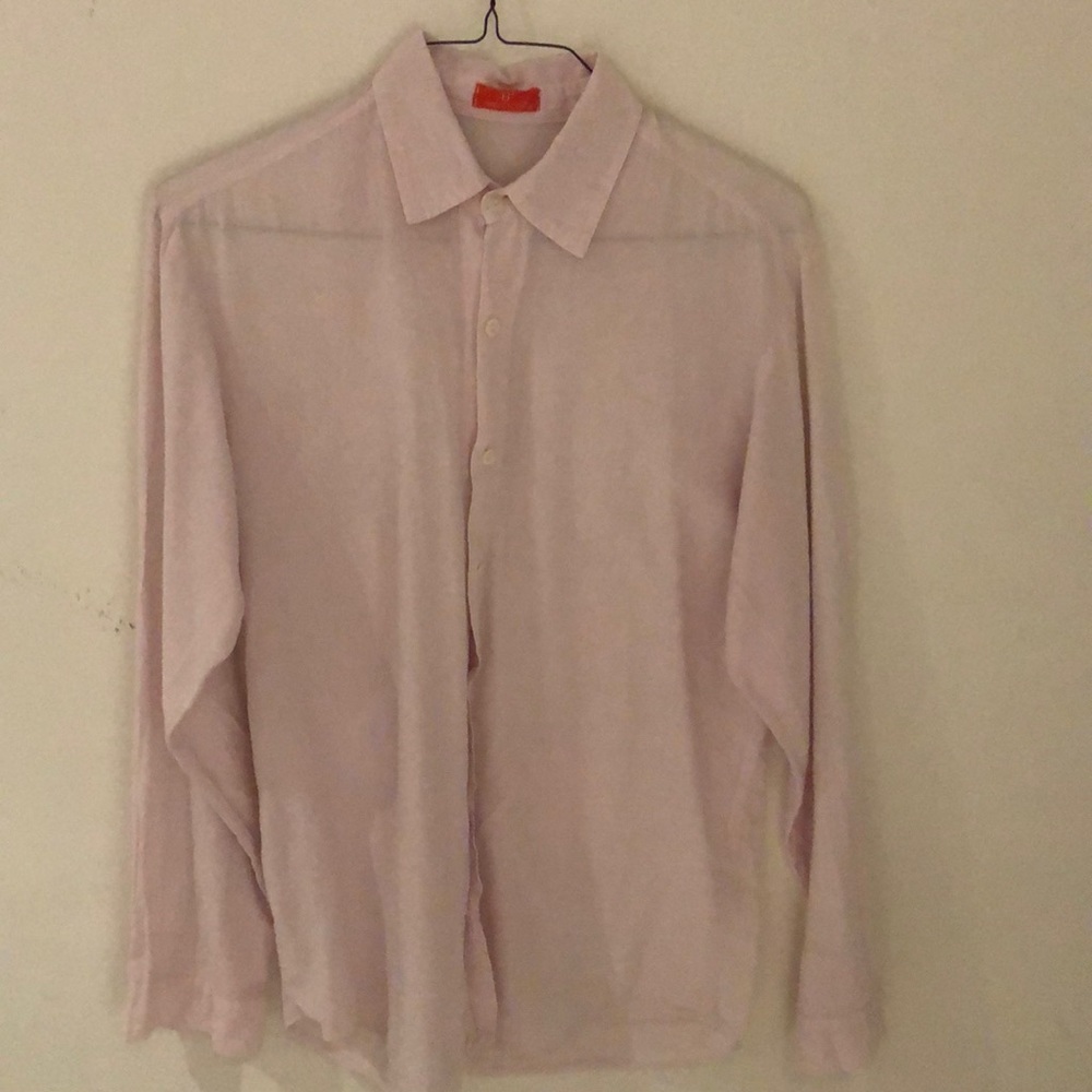 Casual button down long sleeve pink